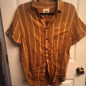 Brown Striped Men's Shirt